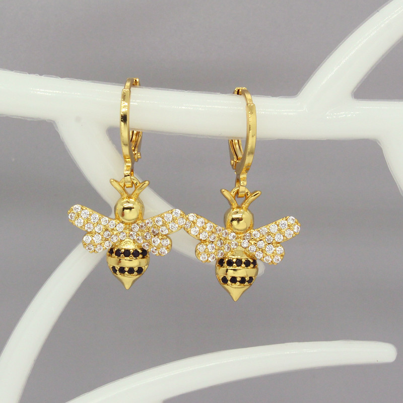 New Zircon Animal Meteor Earrings display picture 9