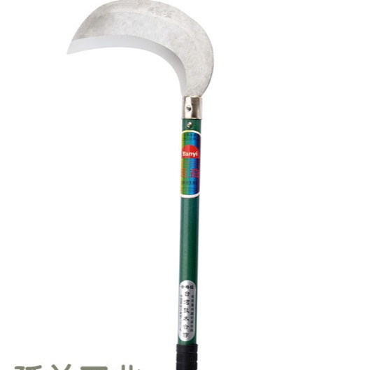 绿化割草刀农用收割庄稼木柄月牙刀农用禾镰工厂批发【延益】208