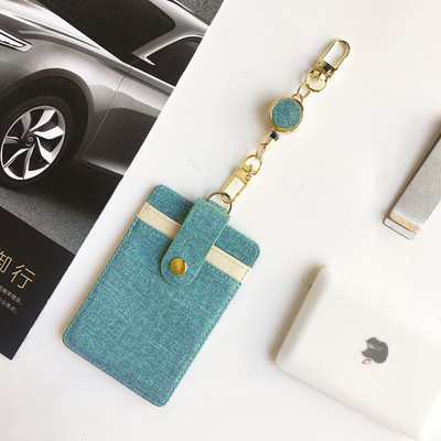 Liu Xiaoshu papelería Tarjeta de pecho superficie de cuero hebilla fácil de tirar Tarjeta de pecho hebilla telescópica cubierta de tarjeta cordón control de acceso enfermera permiso de trabajo formulación