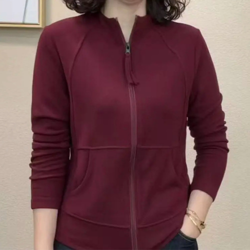 Autumn new style thin zipper style temperament and foreign style fashionable all-matching stand-collar top coat #451502