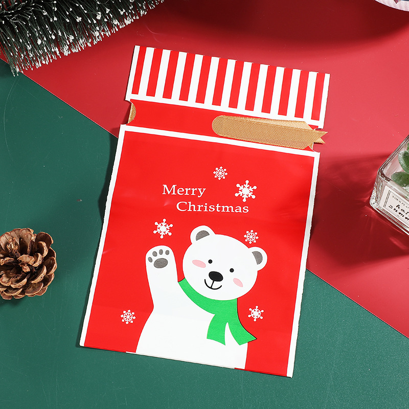 クリスマスキャンディーバッグギフト包装袋リボン巾着アップルウサギ耳漫画巾着袋在庫ありクロスボーダー|undefined