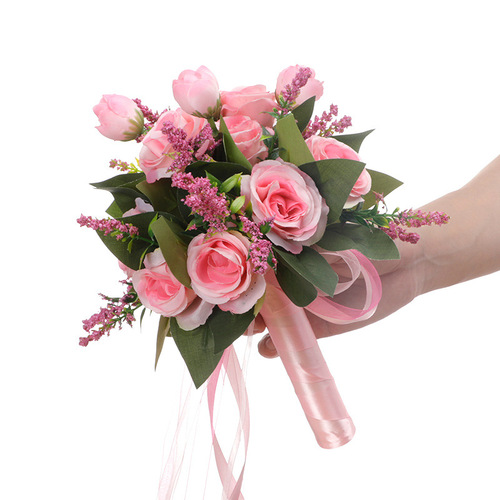 Baoxin Wedding Products Bridal Bridesmaid Wedding Bouquet Forest Rose Small Bouquet Foreign Trade Simulation Bouquet