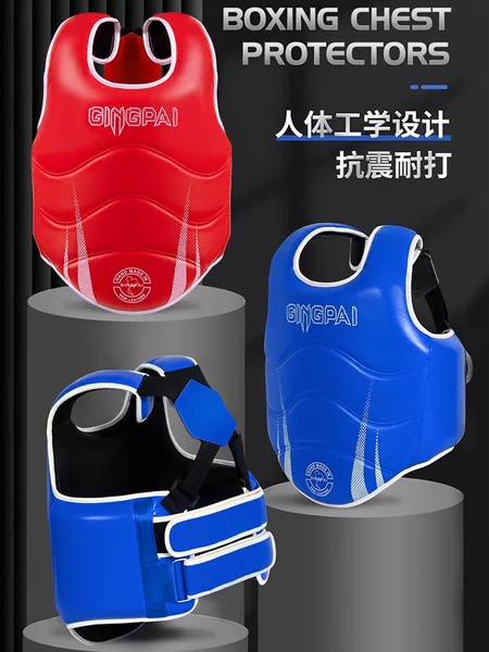 Professional Sparring Chest Protector for Children Boys and Girls, Thickened Training Gear for Adults, Boxing Armor, Muay Thai, Taekwondo