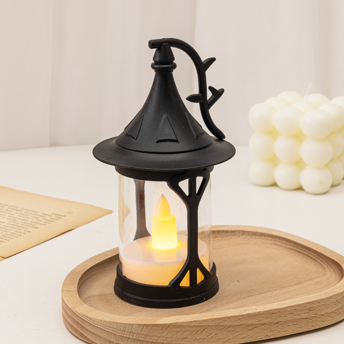 매직 모자 바람 램프 블랙