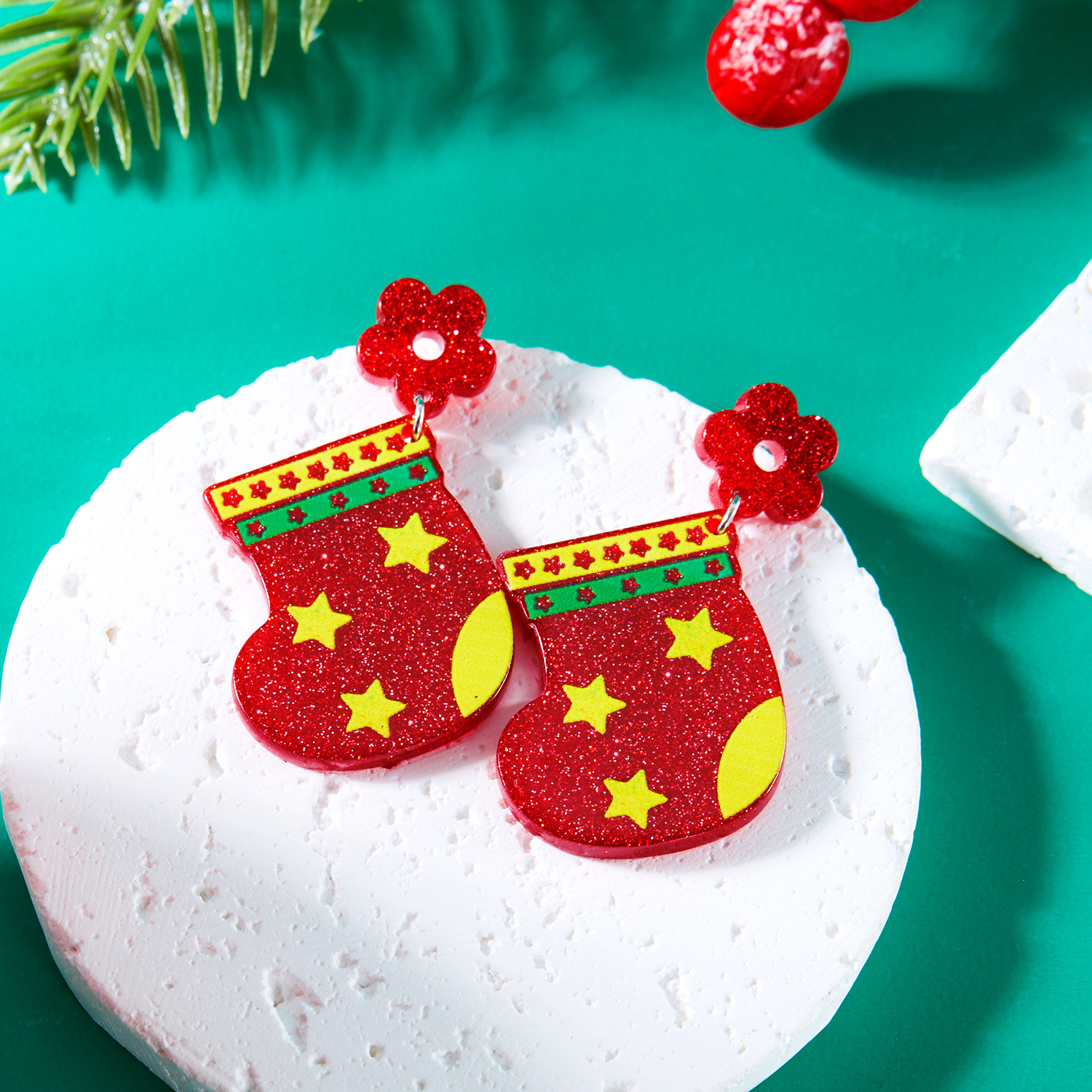 7g Weight Christmas Festival Women's Gender Cute Style Cute Drop Earrings 18
