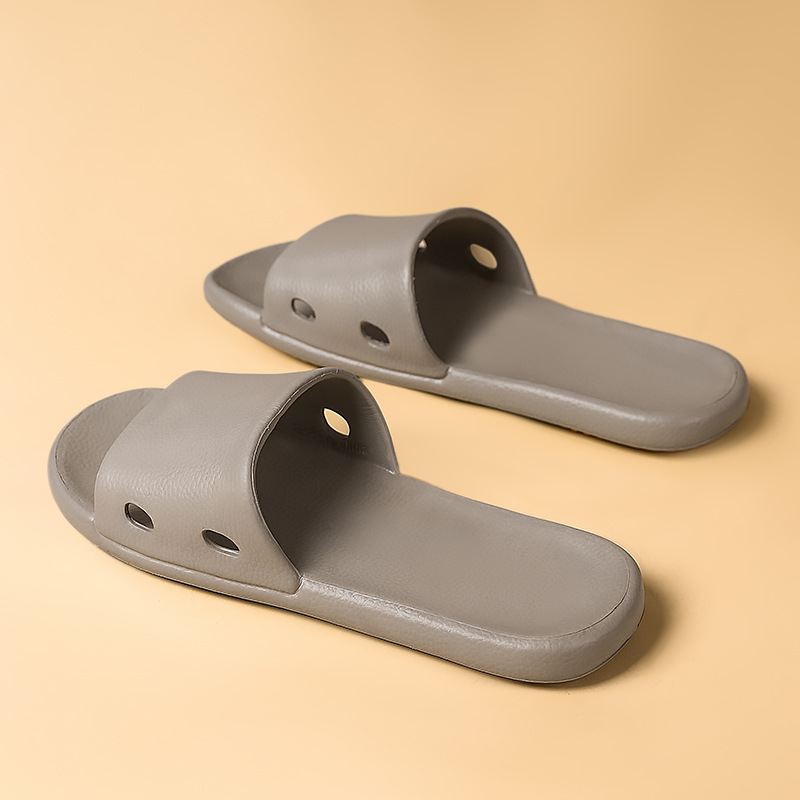 Pisar las pantuflas de mierda mujeres verano interior casa pareja baño plano baño antideslizante sandalias y pantuflas EVA para hombres