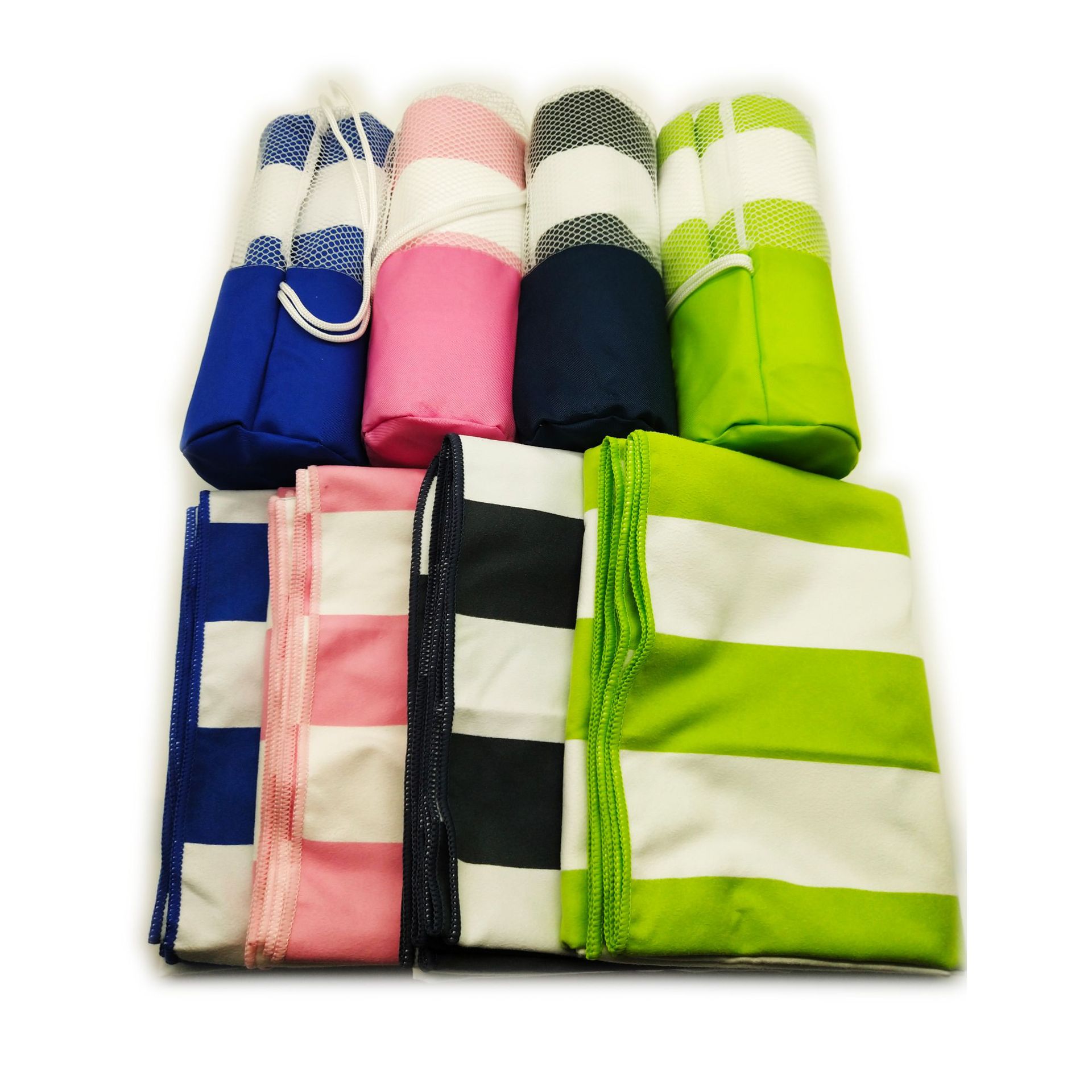 Double-sided quick dry beach towel for traveling