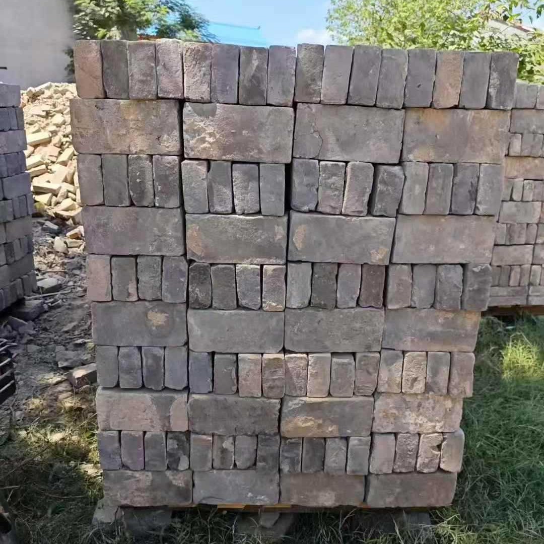农村旧青砖小青瓦批发古建砌墙老红砖老八砖铺地各种规格旧青砖