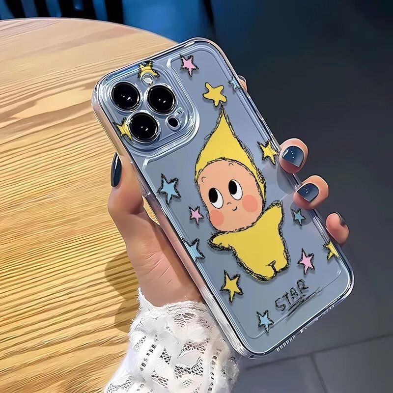 跳舞星星人适用苹果16promax手机壳iphone15/14防摔13/12全包11软|undefined