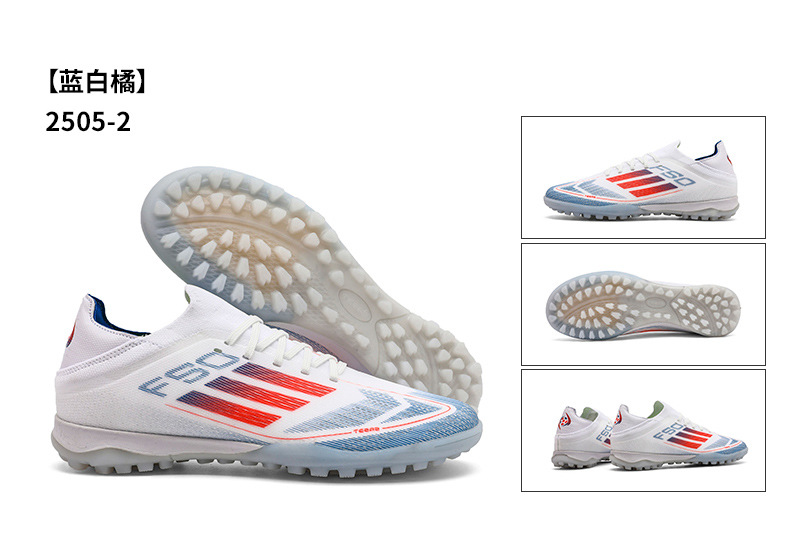 Fábrica al por mayor nuevo F50 baja zapatos de fútbol juveniles clavos de hierba zapatos de fútbol de competencia profesional