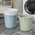 简约加厚家用塑料水桶学生宿舍提手洗衣桶卫生间大容量储水桶批发