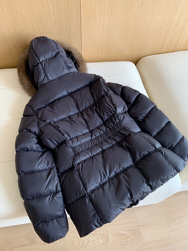 Women's Clothing fox fur collar down jacket_voghion.com