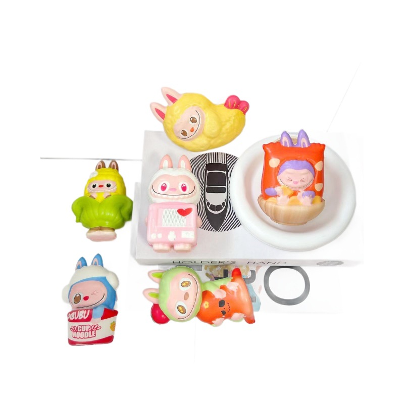 Nuevos bocadillos de dibujos animados, ropa de tela pellizcada, juguetes para niños, rebote lento, adornos periféricos hechos a mano, regalos descomprimidos al por mayor image 6