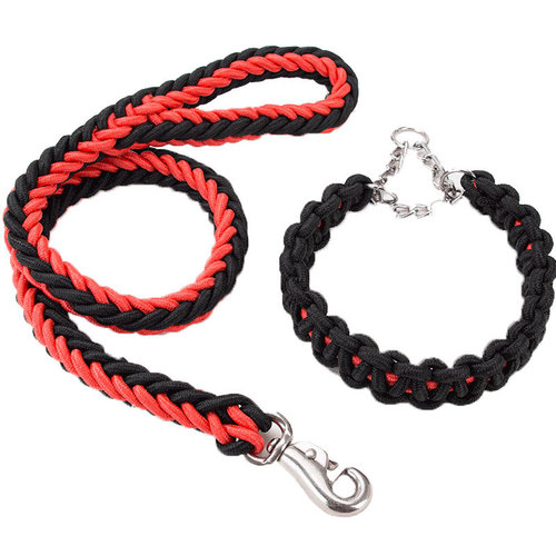 Dog leash, dog chain, dog leash collar, medium and large dog golden retriever Labrador p chain pet supplies