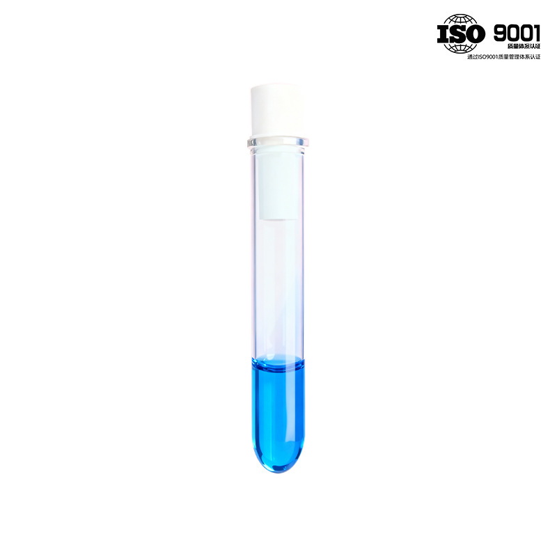 Tubo de prueba de vidrio equipo experimental de tubo de vidrio resistente a altas temperaturas fondo plano fondo redondo alto borosilicano con tapón tubo de prueba grueso