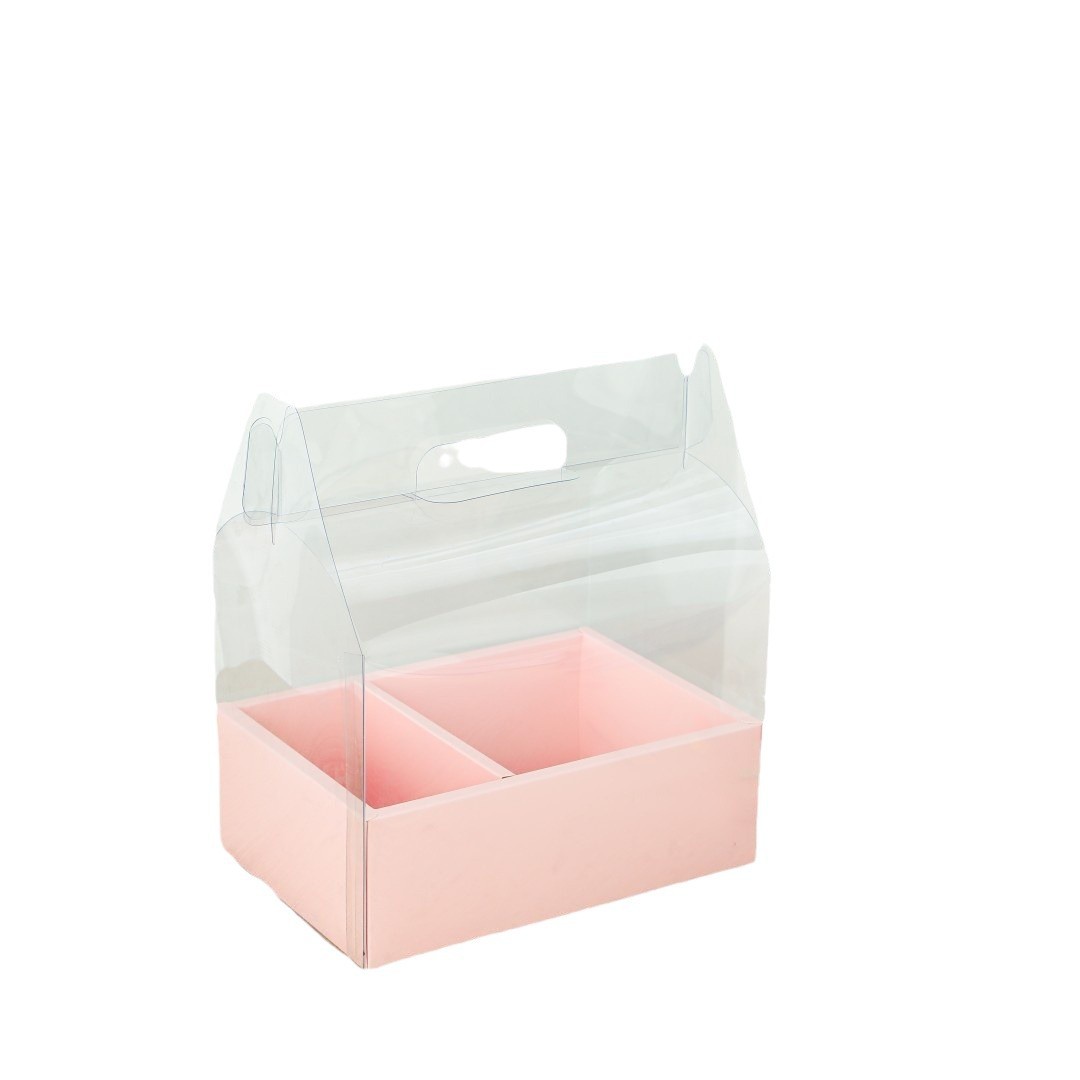 520 Día de San Valentín pastel de flores caja decoración pareja confesión amor pastel embalaje portátil