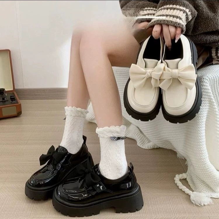 Туфли Lefu обувь женский 2024 новый весенний и осенний ретро маленькие кожаные туфли