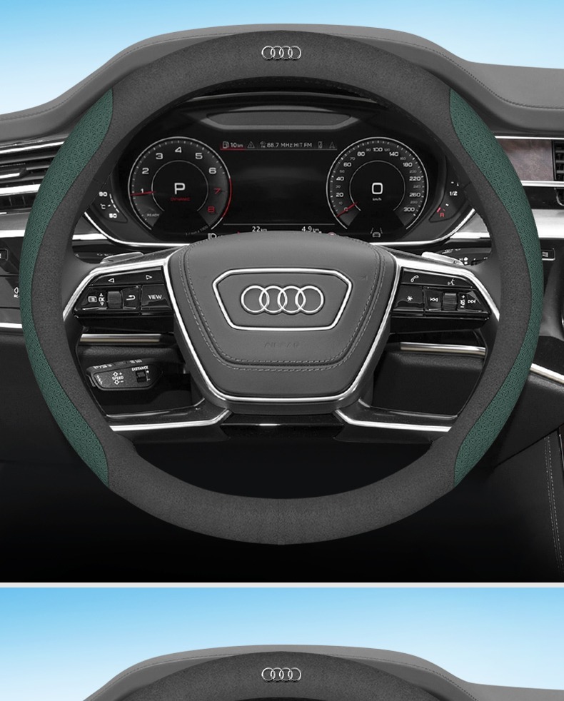 Suitable for Audi steering wheel cover A4L A6L A3A5A7A8L Q5LQ2LQ3Q7Q8 car handle cover