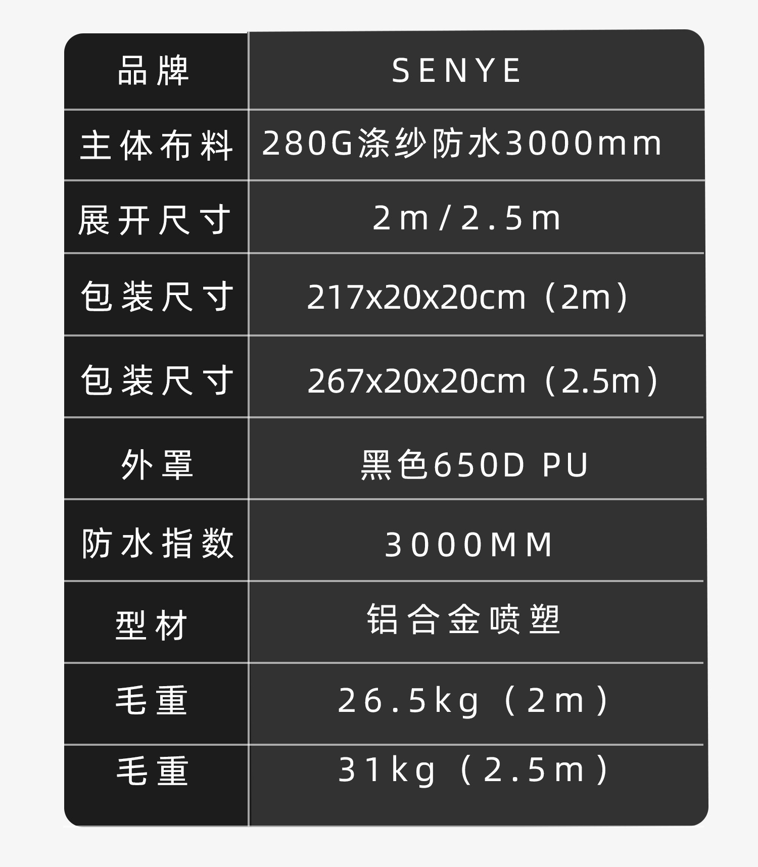 270-Degree Car Side Tent Fan-Shaped Side Canopy Tent Outdoor Quick-Open Side-Mounted Tent Suv Outdoor Car Side Tent