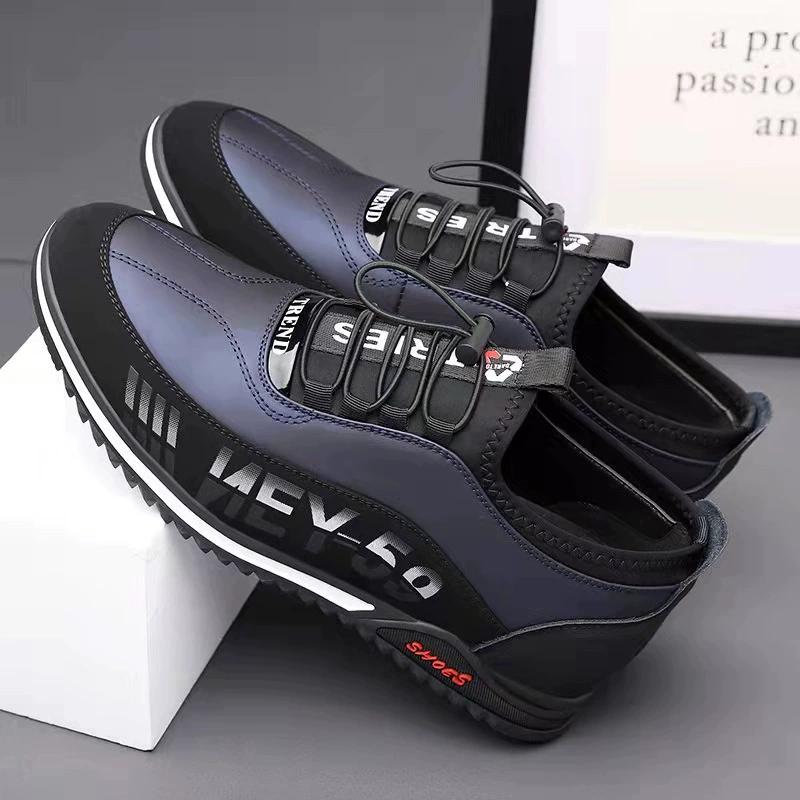 Мужская обувь дышащая и не вонючая, весенне-осенняя простая и модная легкая дышащая кожаная повседневная обувь в корейском стиле, деловая обувь в корейском стиле.