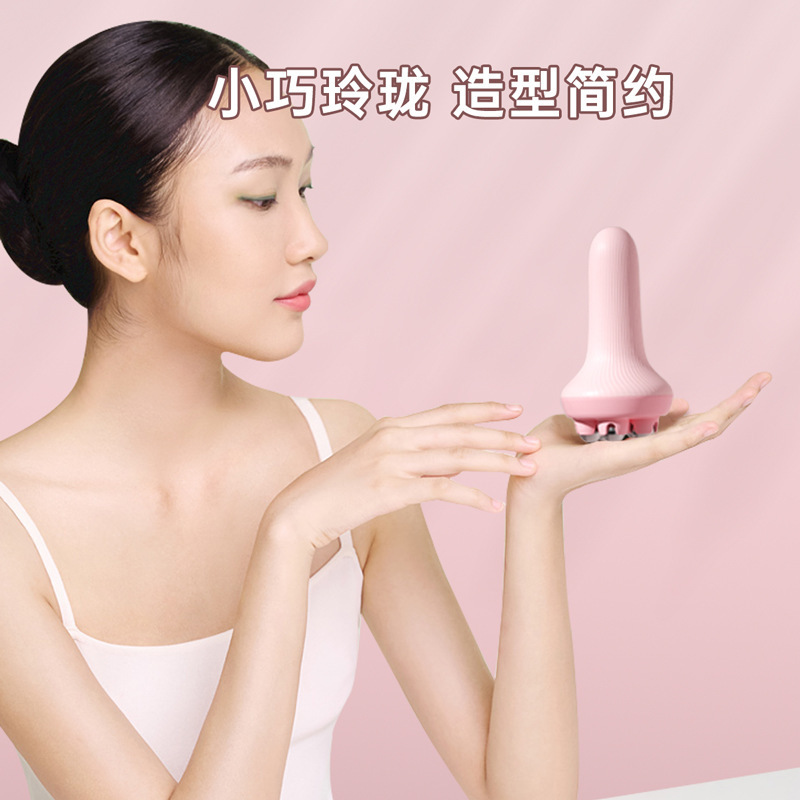手持式滚珠按摩器全身通用滚轮按摩工具揉腹部肚子腿经络刷|undefined