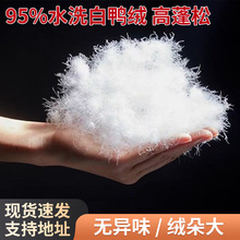 95%白鸭吊吊绒95白鹅绒白鸭绒羽绒被套半成品自充绒填充原料厂家