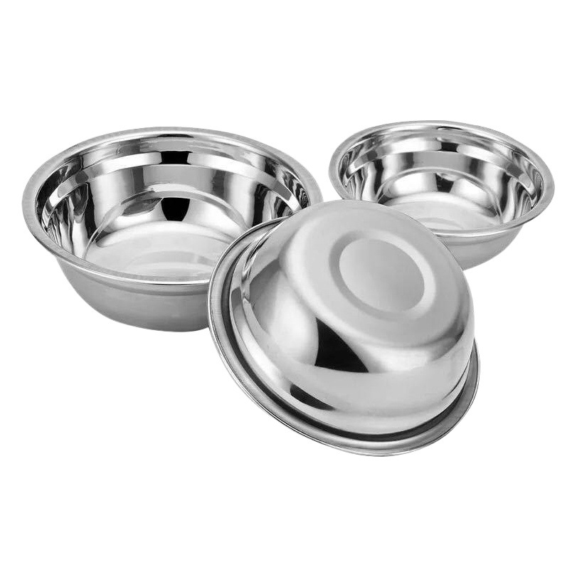 304 stainless steel soup basin with magnetic non-magnetic basin thickened steel basin soup bowl 5 yuan store supply basin vegetable basin washbasin