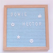 Felt Letter Board Sign Message Home Office Decor Board Oak F