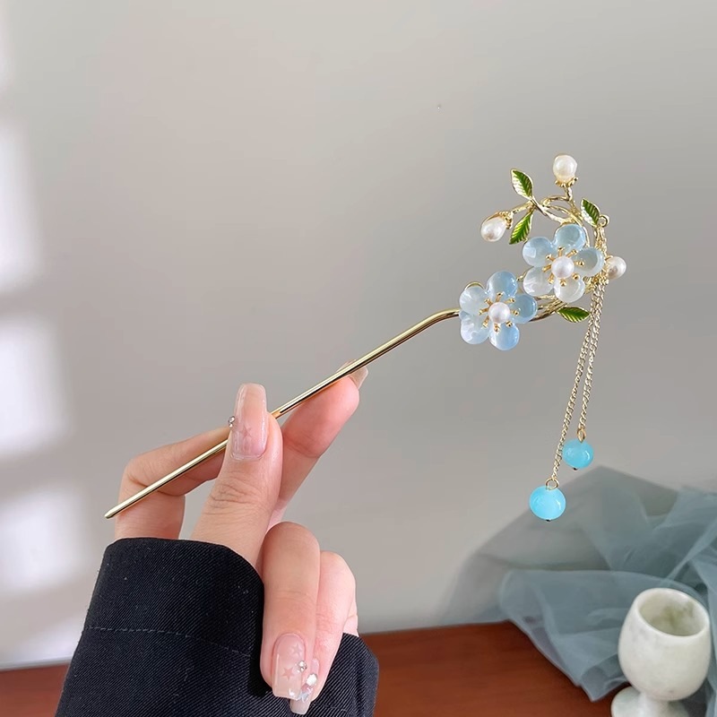 El estilo de alta sensación de miniatura caballo falda clip de cabello nuevo estilo chino tocado antiguo clip de cabello estilo nacional clip de cabello paso de cabello para mujeres image 22