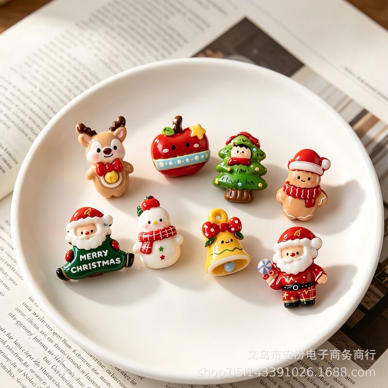 New Christmas-themed resin cream glue for DIY phone cases, hair clips, hair accessories, and jewelry – wholesale New Christmas-themed resin cream glue for DIY phone cases, hair clips, hair accessories, and jewelry – wholesale