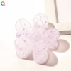 Purple hairgrip, flowered