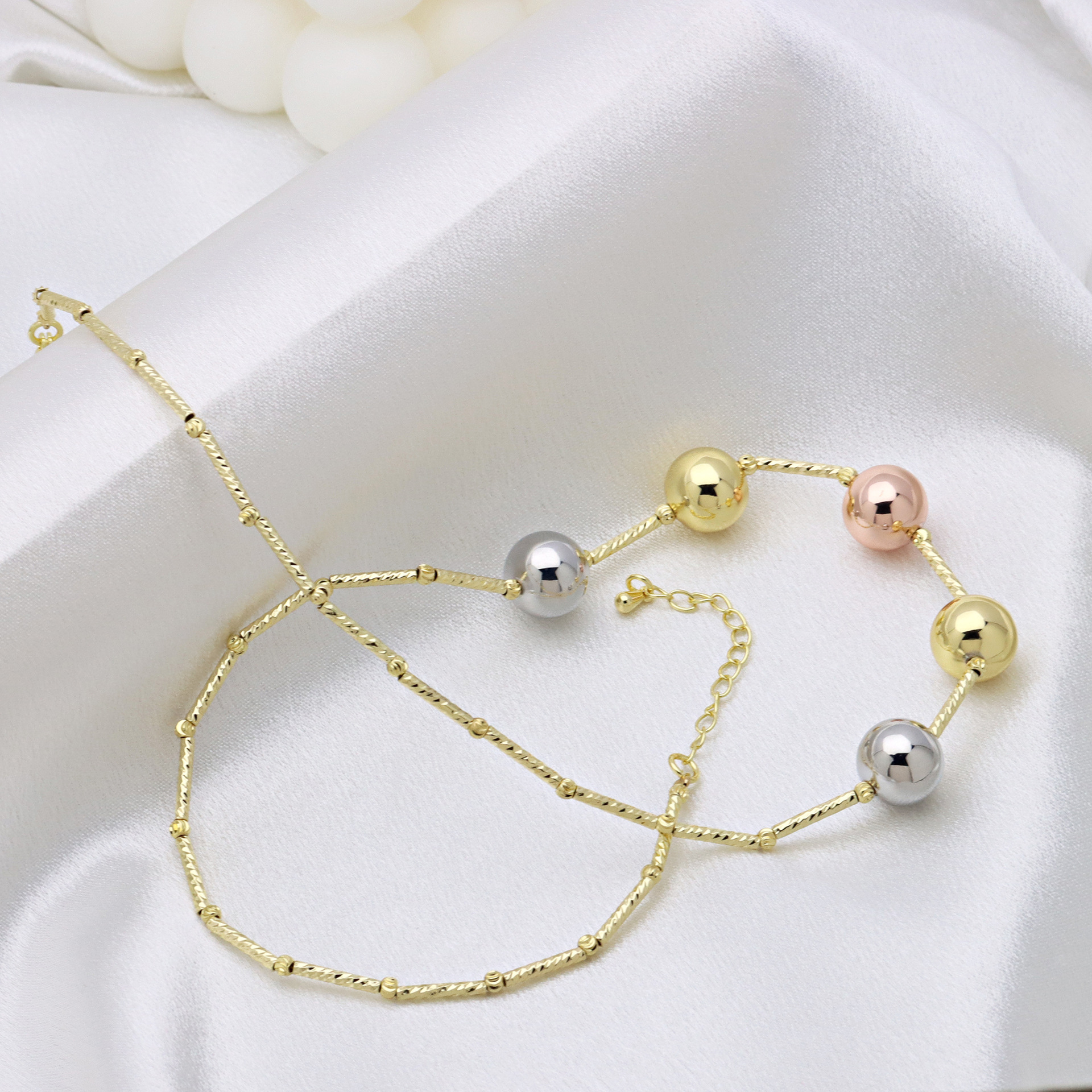 17g Weight Copper Pendant Material Necklace Classification Copper Chain Material 1 Piece Quantity Casual, Daily Occasion Copper Material Round, Heart Shape Pattern Women's Gender Beaded, Pearl, Plating Design IG Style Style Rose Gold, Gold, Silver Color Copper Beaded Pearl Plating Round Heart Shape Necklace 2