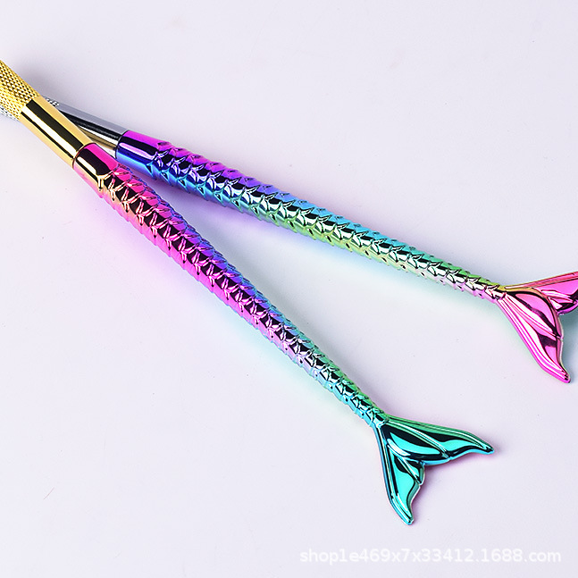New Style Embroidery Pen Mermaid Handmade Pen Fish Tail Eyebrow Fogging Pen Beauty Pupil Line Bleaching Lip Cross Round Mouth Handmade Pen