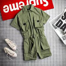 O 19882 Retro cargo jumpsuit shorts ��ϵ���Ź�װ�����