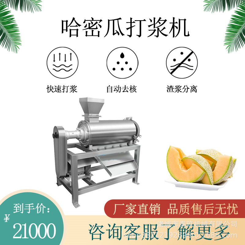 哈密瓜打浆机李子芒果去核打浆设备樱珠清洗去核机鳄梨去皮打泥机