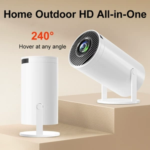HY300 Pro Smart Projector 4K LCD Mini Mini Postable Stand