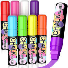 大容量液体粉笔宽头水溶性无尘可擦涂鸦记号笔荧光板标记荧光笔