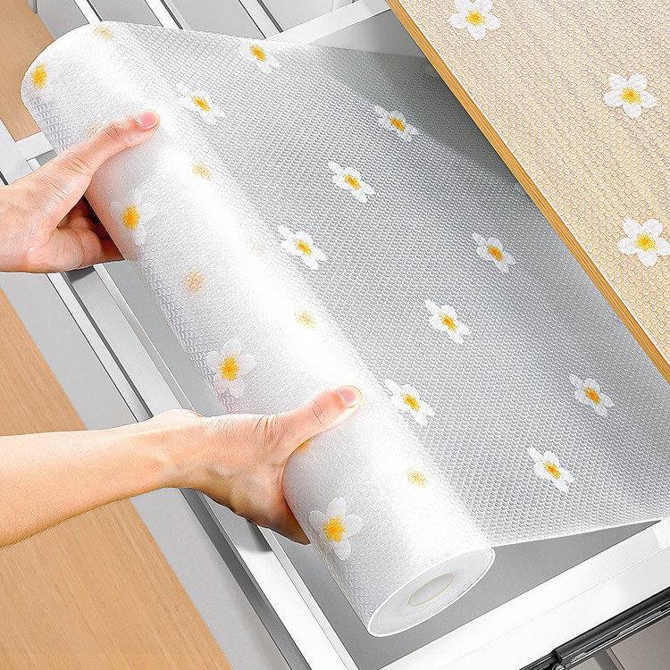 Sakura Style Drawer Kitchen Waterproof and Oil-Proof Stickers, Moisture-Proof Drawer Pads for Stove Tops, Cabinets, Wardrobes, Non-Slip Outdoor Use