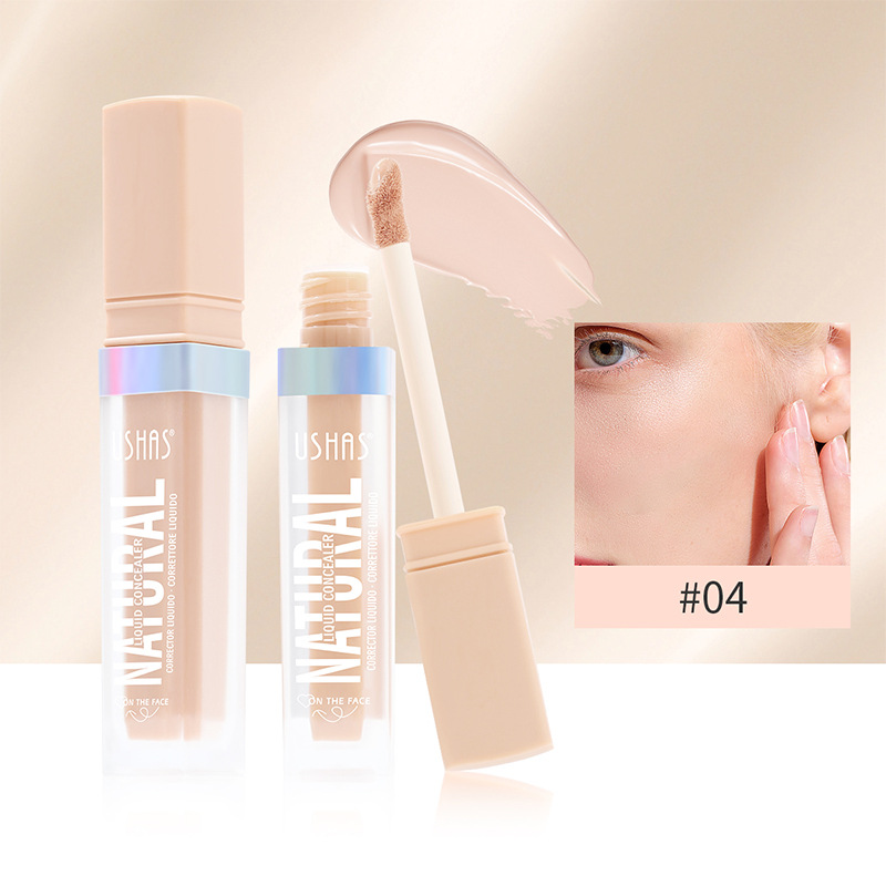 USHAS European and American Cross-border spot corrector base líquida para cubrir las ojeras y las marcas de acné, impermeable y sin maquillaje UC008A B
