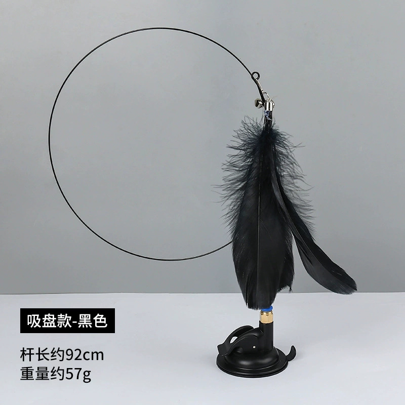 Fabricante spot ratón de lino palo de gato divertido poste de madera con campana auto-alivio gato juguetes suministros para mascotas