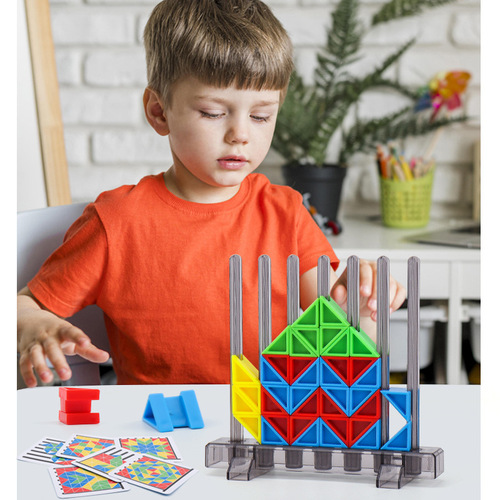 Building blocks puzzle children's logical thinking training intelligent game toy interactive children's spatial awareness creativity