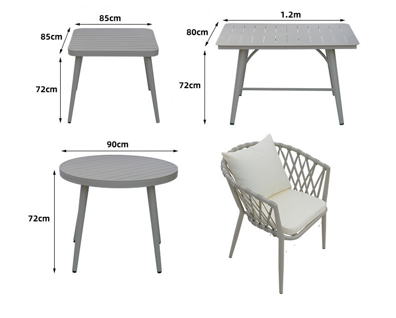 米诺蒂户外家具休闲藤椅民宿酒店咖啡奶茶店外摆北欧户外桌椅组合详情16