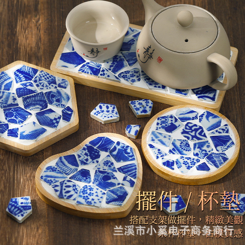 Wenchuang DIY azulejos de porcelana creativos materiales hechos a mano creativos cojín de tazas festivales comunitarios calentamiento actividades comunes