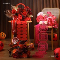 結婚式の部屋の装飾、結婚式の花のバスケット、リビングルーム、寝室、婚約用品、結婚式の花の装飾