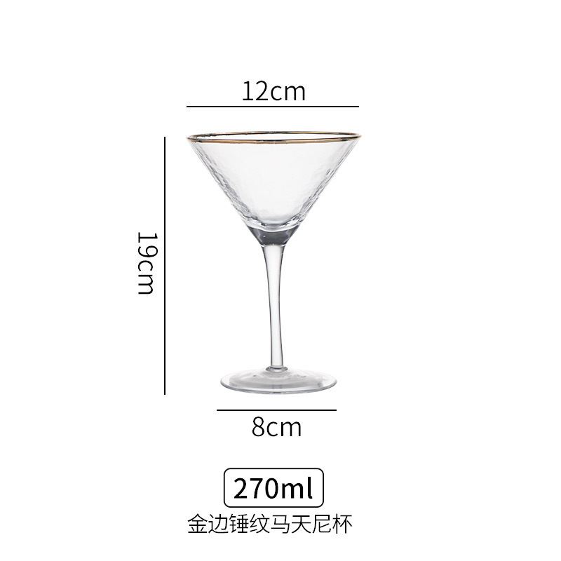 Copa de vidrio con patrón de martillo japonés, copa de vino tinto, copa de vino, copa de burbujas, copa de copa, copa de cóctel, copa de champán