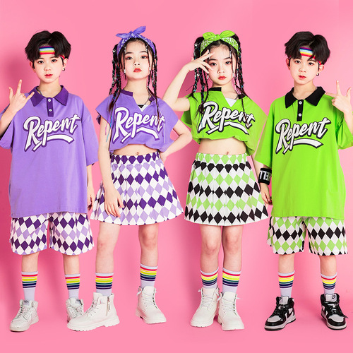 Children's Day Performance Costumes Cheerleader Primary School Sports Meet Class Uniforms Kindergarten Graduation Photo Performance Costumes Summer