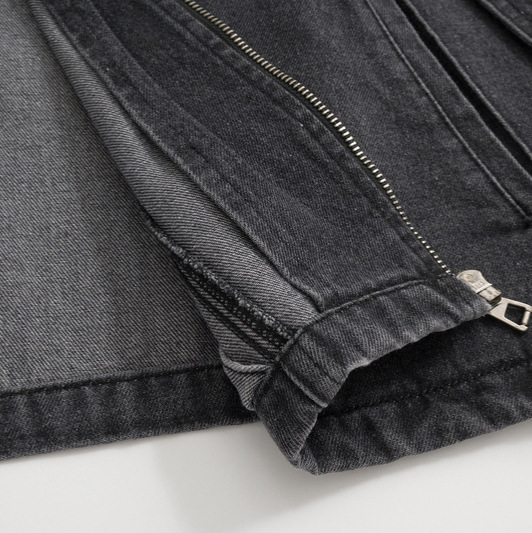 Men's Clothing Washed Old Vintage Split Line Loose Denim Jacket Trendy Brand New Casual All-match Jacket_voghion.com