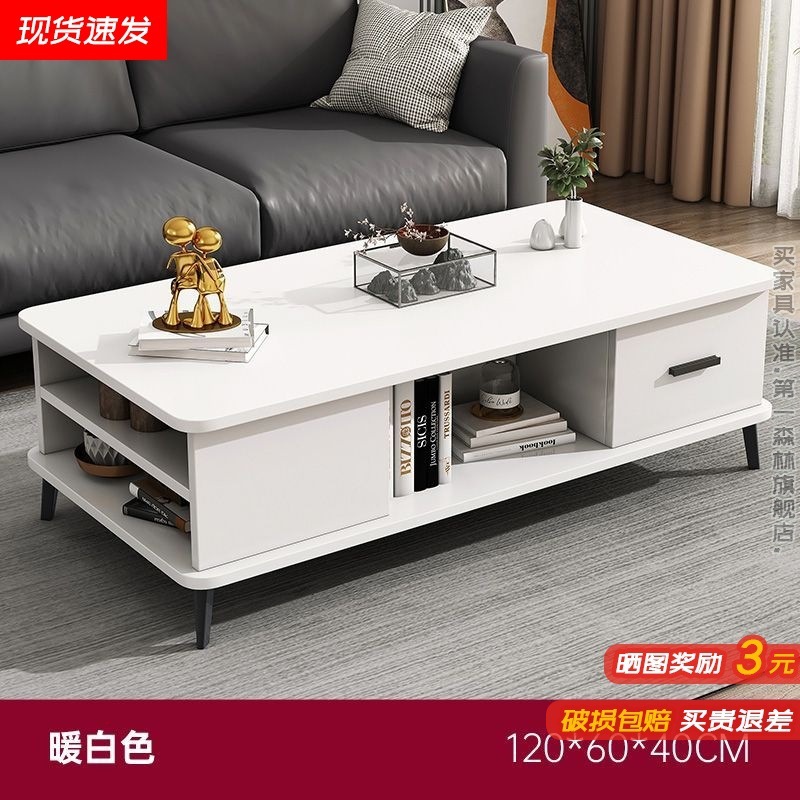 Nórdico imitación de tabla de roca mesa de té de lujo ligera mesa de té moderna simple sala de estar balcón doméstico gran mesa de té