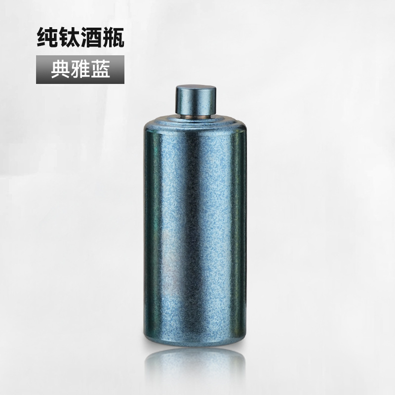 纯钛酒壶家用钛合金酒瓶轻盈酒壶密封1斤白酒户外随身便携式酒瓶|undefined