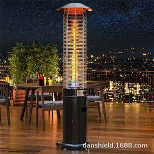 Outdoor natural gas liquefied gas glass tube heater household commercial energy-saving heater